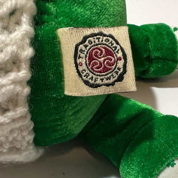 Traditional Craftwear Plush Happy Irish Old Man Beard Shamrock Hat Sweater VTG - Picture 6 of 10